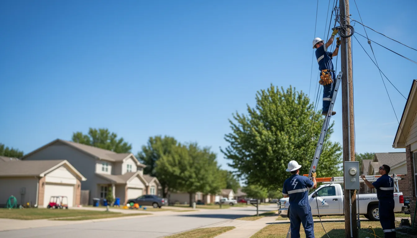 Residential electrician providing installation services in Crabtree, PA
